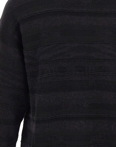 LANEUS Maglia in misto lana BLACK Uomo 