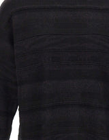 LANEUS Maglia in misto lana BLACK Uomo 