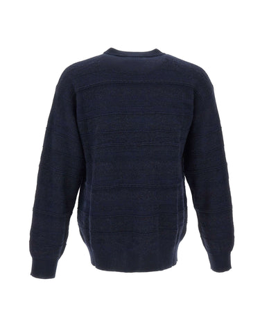 LANEUS Maglia in misto lana BLUE Uomo 