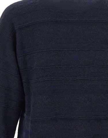 LANEUS Maglia in misto lana BLUE Uomo 