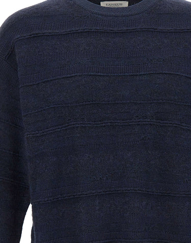 LANEUS Maglia in misto lana BLUE Uomo 