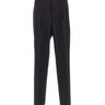 LANEUS Pantaloni larghi in lana BLACK Uomo 