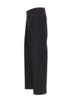 LANEUS Pantaloni larghi in lana BLACK Uomo 