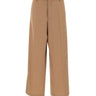 LANEUS Pantaloni in lana a gamba larga BROWN Uomo 