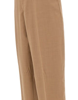 LANEUS Pantaloni in lana a gamba larga BROWN Uomo 