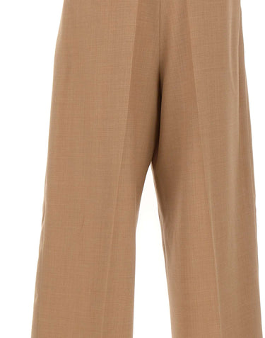 LANEUS Pantaloni in lana a gamba larga BROWN Uomo 