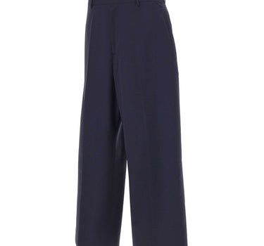LANEUS Pantaloni in lana vergine BLUE Uomo 