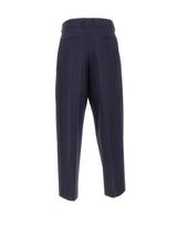 LANEUS Pantaloni in lana vergine BLUE Uomo 