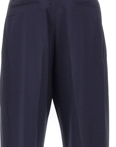 LANEUS Pantaloni in lana vergine BLUE Uomo 