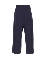LANEUS Pantaloni in lana vergine BLUE Uomo 