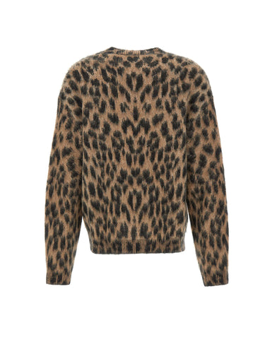 LANEUS Maglia animalier in misto alpaca MULTICOLOR Donna 