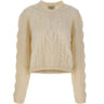 LANEUS Maglia in misto lana e alpaca WHITE Donna 