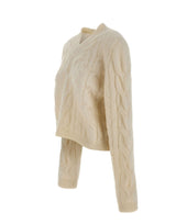 LANEUS Maglia in misto lana e alpaca WHITE Donna 