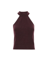 LANEUS Top in cashmere e seta RED Donna 