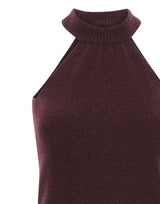 LANEUS Top in cashmere e seta RED Donna 