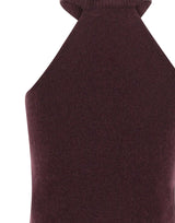 LANEUS Top in cashmere e seta RED Donna 