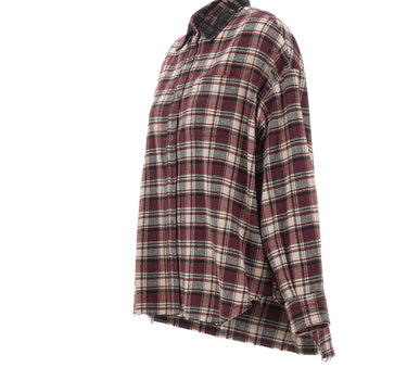 LANEUS Camicia in flanella di misto cotone MULTICOLOR Donna 
