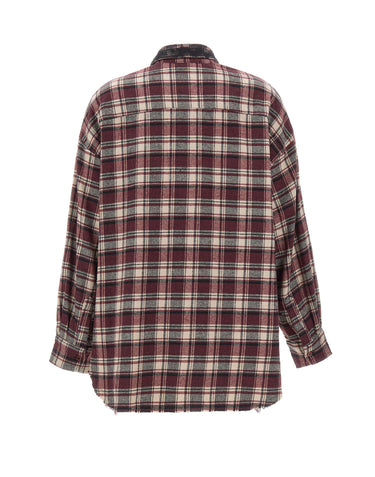 LANEUS Camicia in flanella di misto cotone MULTICOLOR Donna 
