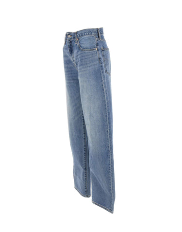 LEVI'S Jeans "Drop Barrel" Light Blue Donna 