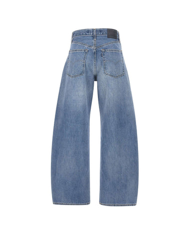 LEVI'S Jeans "Drop Barrel" Light Blue Donna 