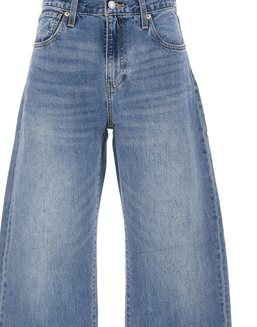 LEVI'S Jeans "Drop Barrel" Light Blue Donna 