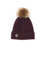 LIU-JO Cappello in maglia con pompon PURPLE Donna 