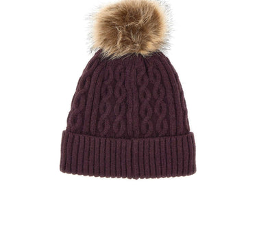 LIU-JO Cappello in maglia con pompon PURPLE Donna 