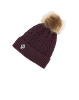 LIU-JO Cappello in maglia con pompon PURPLE Donna 