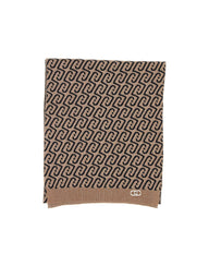 LIU-JO Sciarpa con logo jacquard MULTICOLOR Donna 