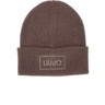 LIU-JO Berretto con logo di strass BROWN Donna 