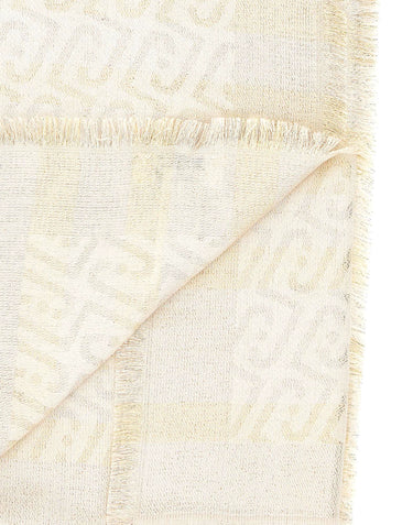 LIU-JO Stola con monogram jacquard GOLD Donna 