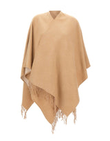 LIU-JO Poncho con logo embossed BROWN Donna 