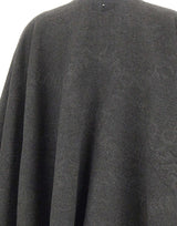 LIU-JO Poncho con logo embossed GREY Donna 
