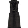 LIU-JO Smanicato in eco montone BLACK Donna 