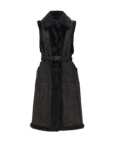 LIU-JO Smanicato in eco montone BLACK Donna 
