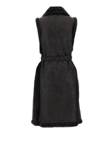LIU-JO Smanicato in eco montone BLACK Donna 