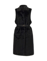 LIU-JO Smanicato in eco montone BLACK Donna 
