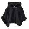 LIU-JO Poncho con cappuccio BLACK Donna 
