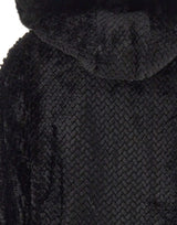 LIU-JO Poncho con cappuccio BLACK Donna 
