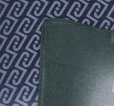 LIU-JO Stola con monogram all-over BLUE Donna 