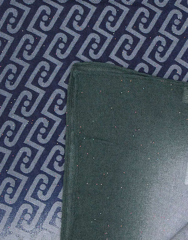 LIU-JO Stola con monogram all-over BLUE Donna 