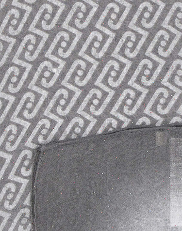 LIU-JO Stola con monogram all-over GREY Donna 
