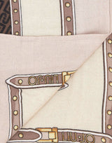 LIU-JO Stola con logo monogram BROWN Donna 