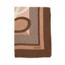 LIU-JO Foulard con logo monogram BROWN Donna 