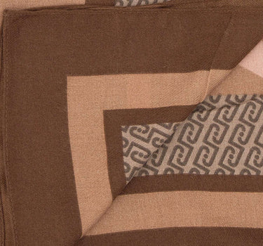 LIU-JO Foulard con logo monogram BROWN Donna 