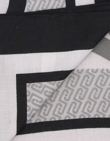 LIU-JO Foulard con logo monogram GREY Donna 