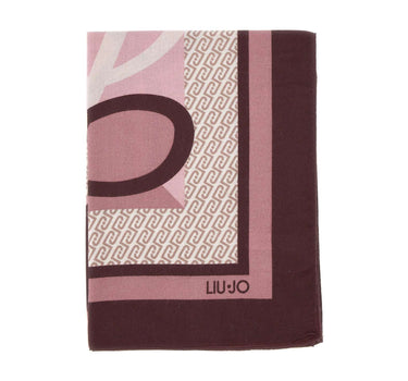 LIU-JO Foulard con logo monogram PURPLE Donna 
