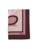 LIU-JO Foulard con logo monogram PURPLE Donna 