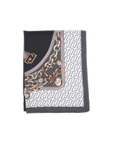 LIU-JO Foulard con stampa cinture BLACK Donna 