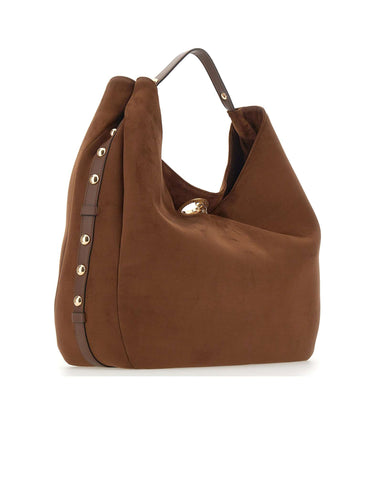 LIU-JO Borsa a spalla "Gerona" BROWN Donna 
